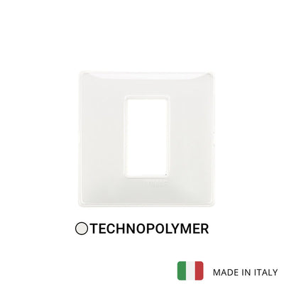 Vimar Plana Plate 2M Technopolymer Snow - Square