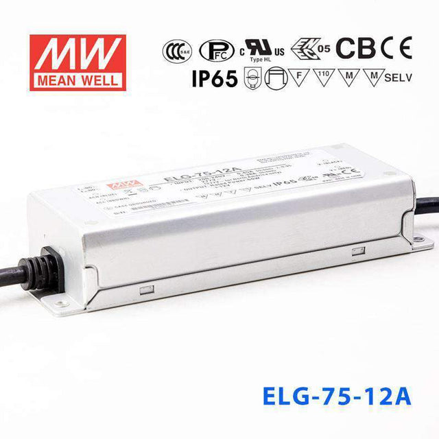 Mean Well ELG-75-12A Power Supply 60W 12V - Adjustable