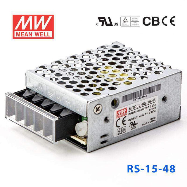 Mean Well RS-15-48 Power Supply 15W 48V 313mA
