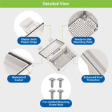 Boxco Q-Series 160x210x100mm Plastic Enclosure, IP67, IK08, ABS, Grey Cover, Hinge Type with Plate - PHOTO 5