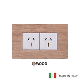 Vimar Eikon Wood 2 Socket - Oak - 15A - PHOTO 3
