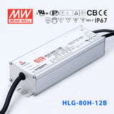 Mean Well HLG-80H-12AB Power Supply 60W 12V - Adjustable and Dimmable 5A