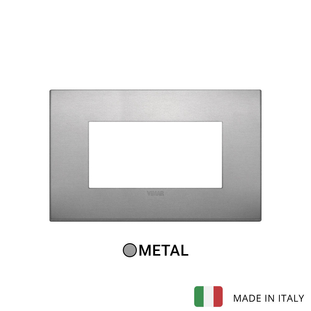 Vimar Arke Classic Plate 4M Aluminium Lava