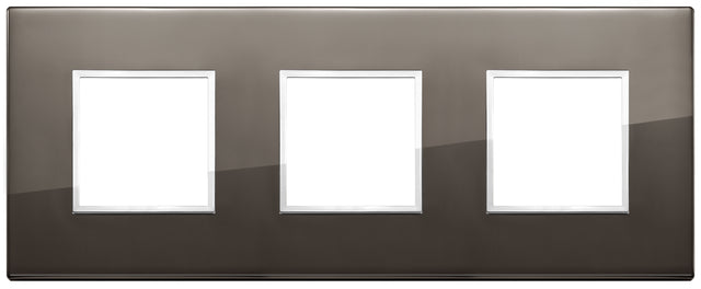 Vimar Eikon Evo Plate 6M (2+2+2) 71MM Aluminium Black Sapphire