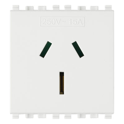 Vimar Eikon 2P+E 15A Australian Sicury Outlet White