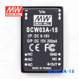 Mean Well SCW03A-15 DC-DC Converter - 3W 9~18V DC in 15V out - PHOTO 2