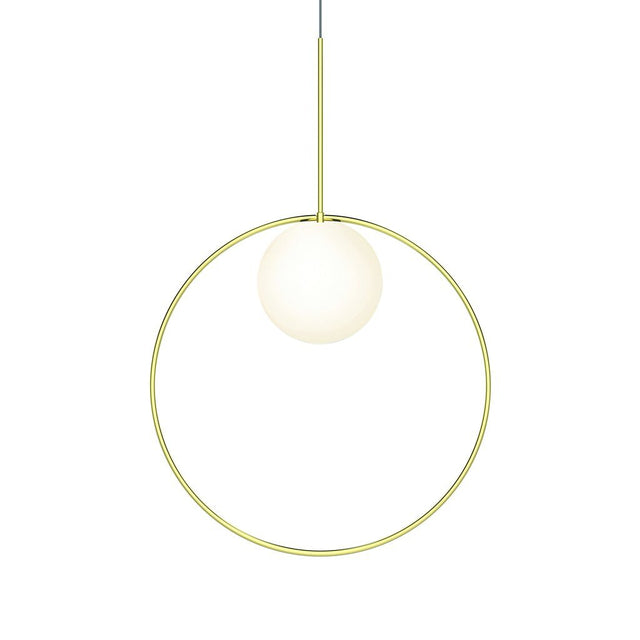 Pablo Pendant Bola Halo 22" Brass