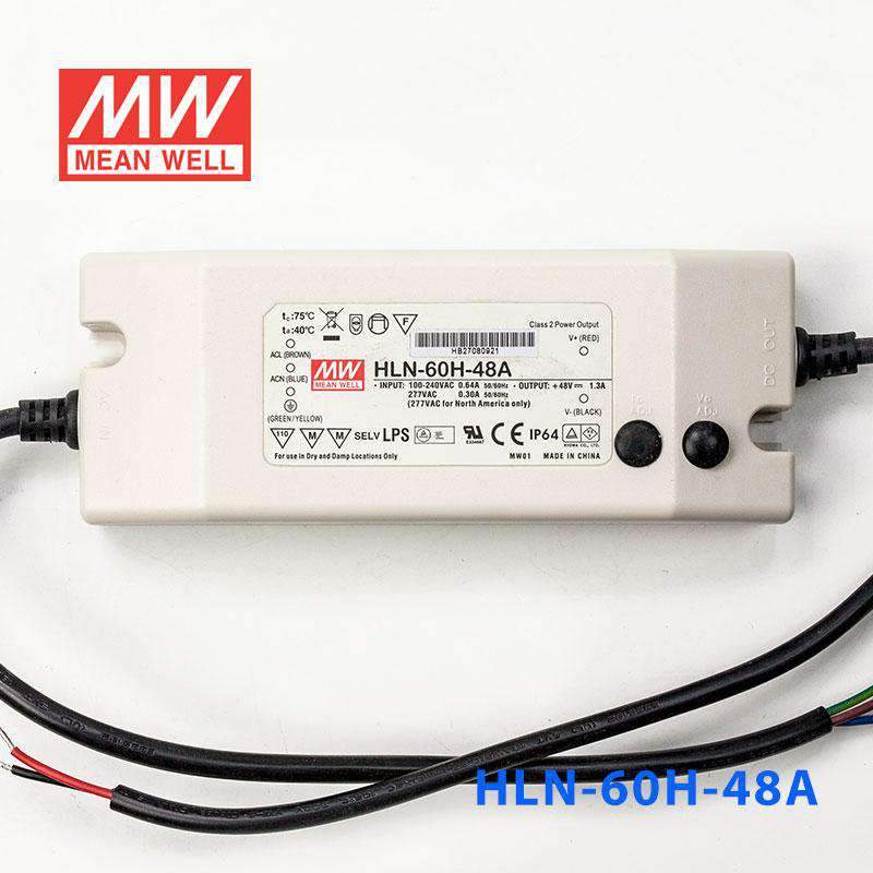 Mean Well HLN-60H-48A Power Supply 60W 48V - IP64, Adjustable 1.3A - PHOTO 2