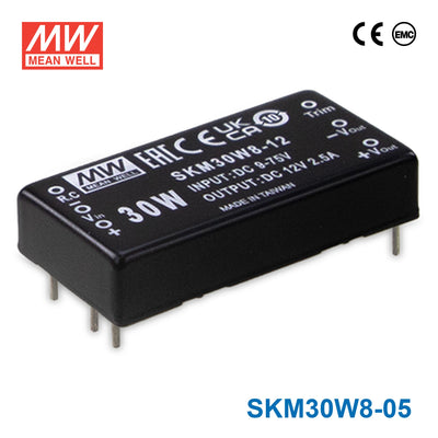 Mean Well SKM30W8-05 30W DC-DC Converter 5VDC 6A