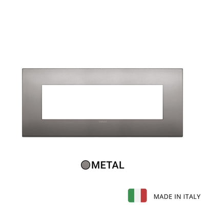 Vimar Arke Classic Plate 7M Metal Black Nickel