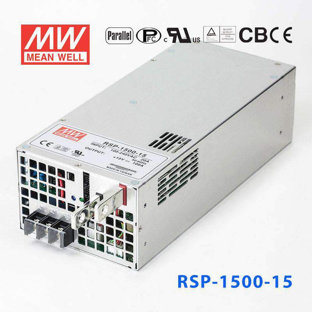 Mean Well RSP-1500-15 Power Supply 1500W 15V 100A