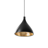 Pablo Pendant Swell XL Single Medium Black / Brass - PHOTO 1