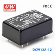 Mean Well DCW12A-12 DC-DC Converter - 12W - 9~18V in ±12V out 500mA