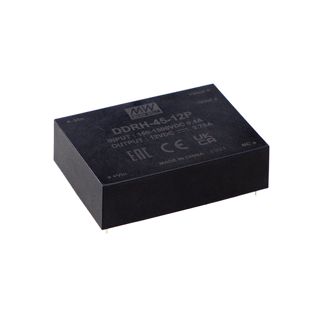 Mean Well DDRH-45-24P Ultra Wide Input DC-DC Converter, 45W 24V, PCB Type