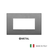Vimar Arke Classic Plate 4M Metal Matt Slate Grey