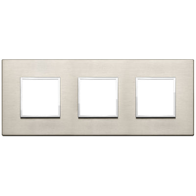 Vimar Eikon Evo Plate 6M (2+2+2) 71MM Aluminium Neutral Bronze