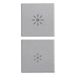 Vimar 2 Half Buttons 1M Regulation Symbol Next