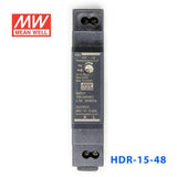 Mean Well HDR-15-48 Ultra Slim Step Shape Power Supply 15W 48V 0.32A - DIN Rail - PHOTO 1
