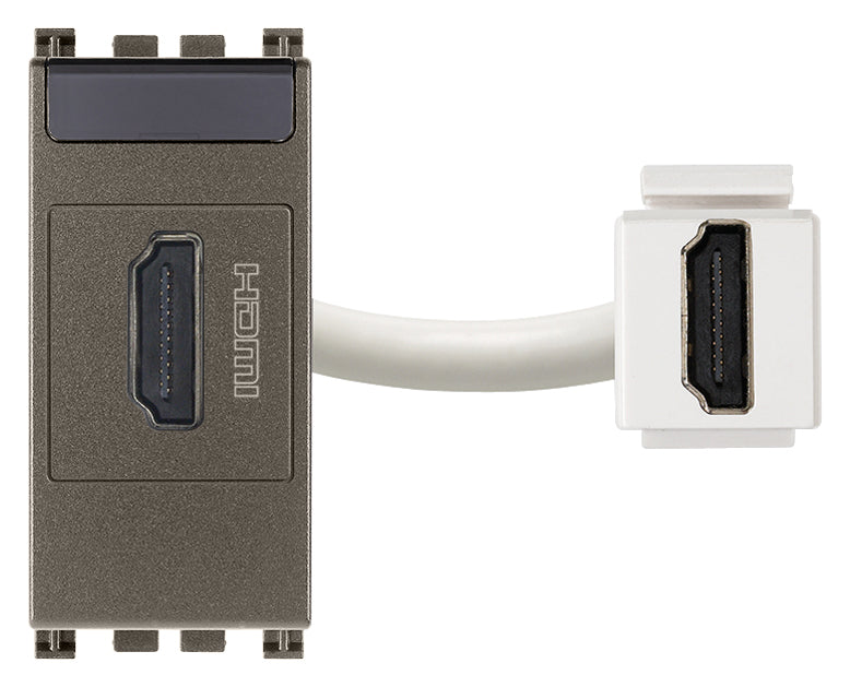 Arke HDMI Outlet Socket Connector White