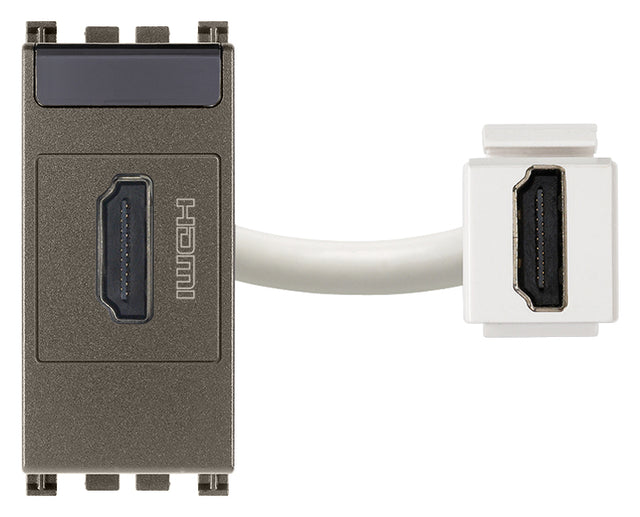 Arke HDMI Outlet Socket Connector White