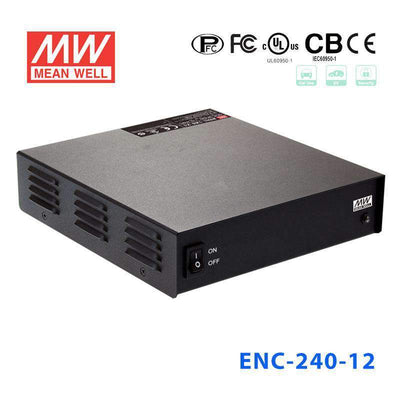 Mean Well ENC-240-12 Desktop Type Chargers 240W 14.4V 16A - 3-stage programmable charger