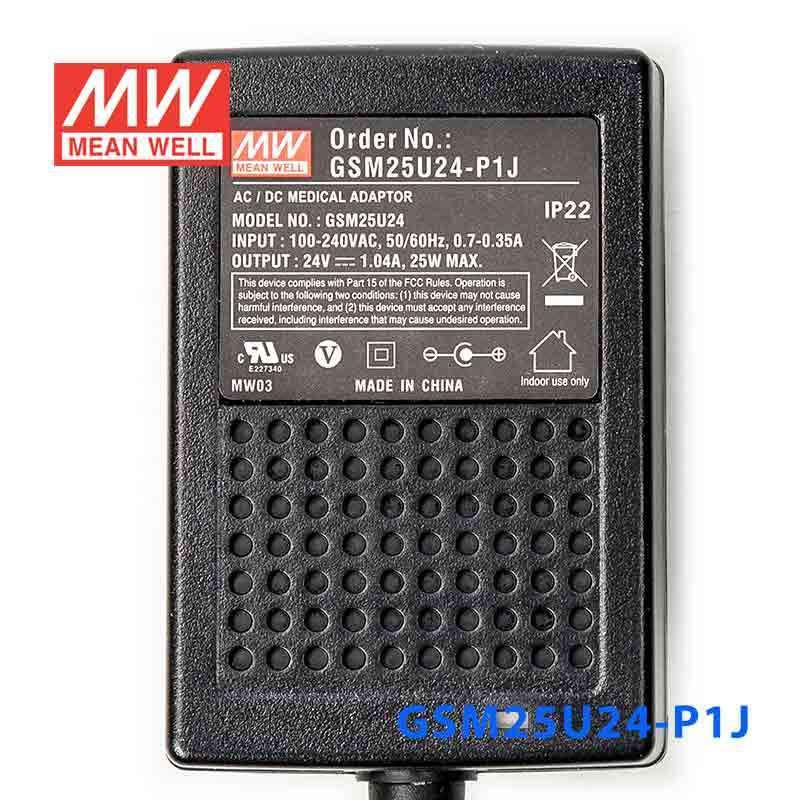 Mean Well GSM25U24-P1J Power Supply 25W 24V - PHOTO 2