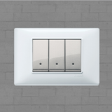 Vimar Plana Plastic 3 Gang Switch - White - 16A - PHOTO 15