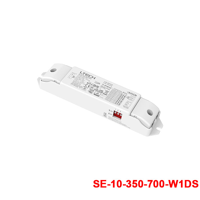 Ltech SE-10-350-700-W1DS 10W 350mA ~700mA CC DALI2 LED Driver - Selectable Output