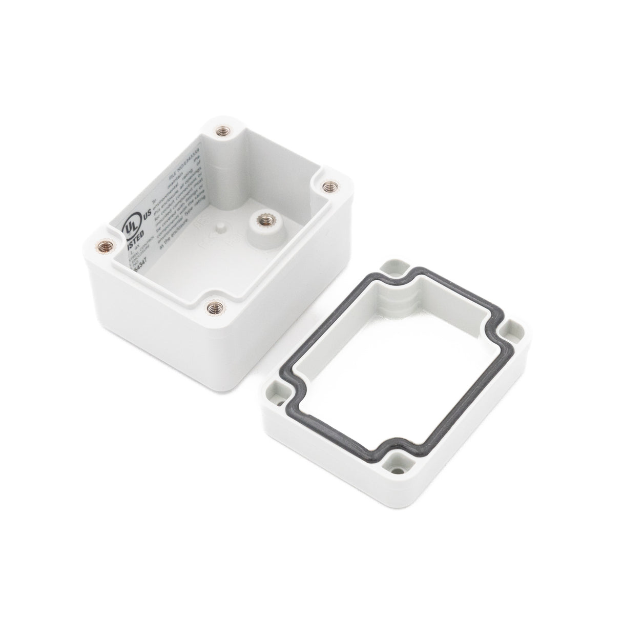 Boxco S-Series 50x65x45mm Plastic Enclosure, IP67, IK08, PC, Grey Cover, Screw Type - PHOTO 3