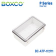 Boxco P-Series 170x270x110mm Plastic Enclosure, IP67, IK08, ABS, Transparent Cover, Molded Hinge and Latch Type