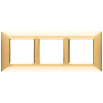 Vimar Plana Plate 6M Technopolymer Polished Gold