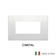 Vimar Arke Classic Plate 4M Metal Matt White