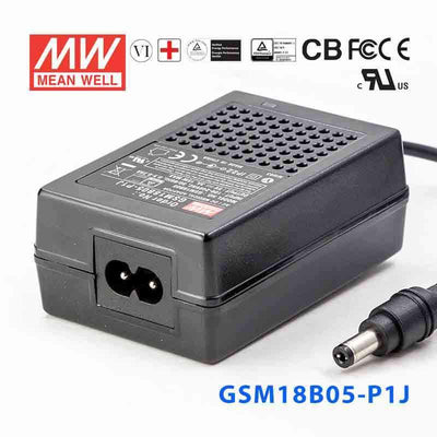 Mean Well GSM18B05-P1J Power Supply 15W 5V 3A