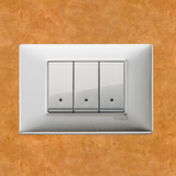 Vimar Plana Metal 3 Gang Switch - Brushed Aluminum - 16A - PHOTO 9