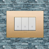 Vimar Arke Metal 3 Gang switch - Brushed Brass - 16A - PHOTO 8