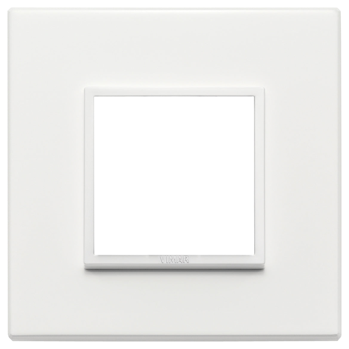 Vimar Eikon Evo Plate 2M Aluminium Total White