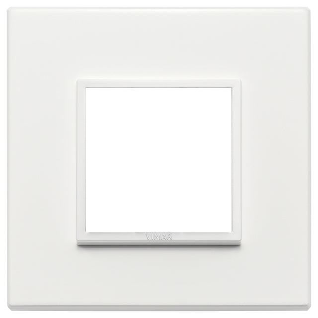 Vimar Eikon Evo Plate 2M Aluminium Total White
