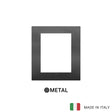 Vimar Arke Classic Plate 8M Metal Matt Graphite