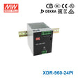 Mean Well XDR-960-24PI High-End Ultra Slim Industrial Din Rail Power Supply 960W 24V with Push In Connector 40A