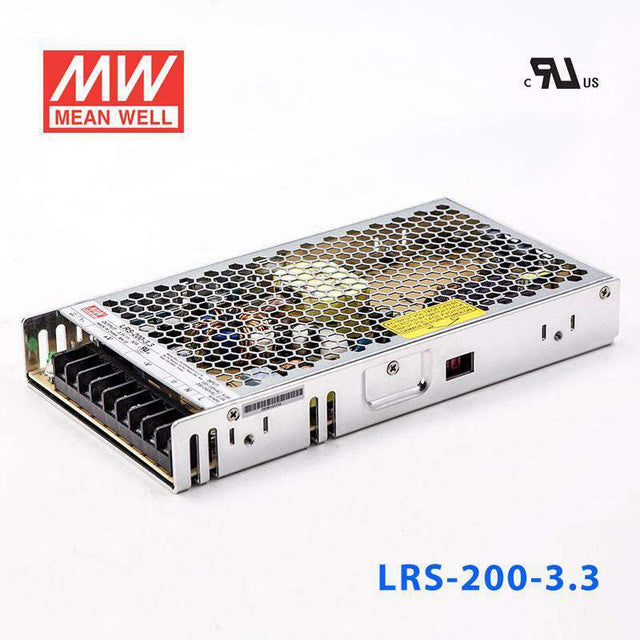 Mean Well LRS-200-3.3 Power Supply 200W 3.3V 40A