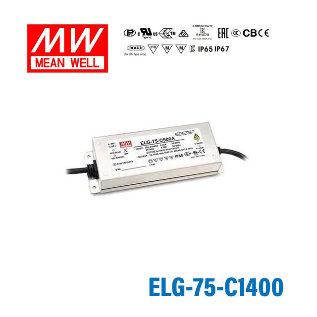 Mean Well ELG-75-C1400 Power Supply 75W 1400mA