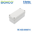 Boxco S-Series 80×180×70mm Plastic Enclosure, IP67, IK08, ABS, Grey Cover, Screw Type