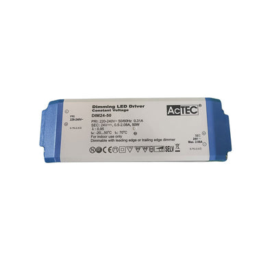 AcTEC DIM24-50 Triac Dimmable Driver 50W 24V 2.08A with Screw Terminal