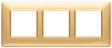 Vimar Plana Plate 6M Technopolymer Matt Gold