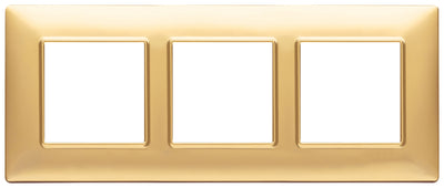 Vimar Plana Plate 6M Technopolymer Matt Gold