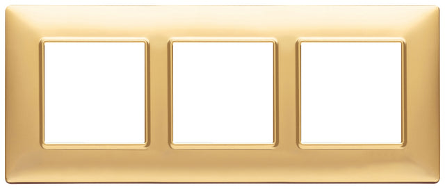 Vimar Plana Plate 6M Technopolymer Matt Gold