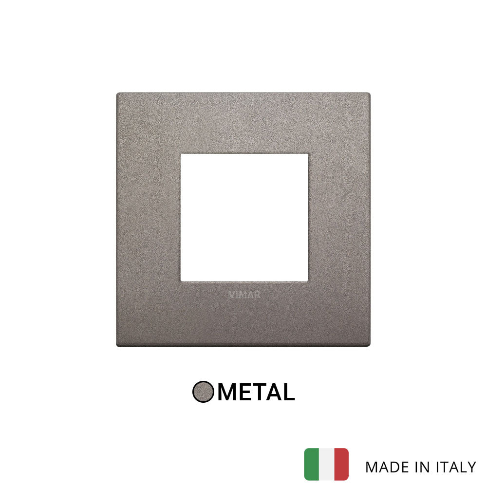 Vimar Arke Classic Plate 2M Metal Matt Titanium - Square
