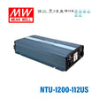 Mean Well NTU-1200-112US True Sine Wave DC-AC Inverter 1200W 110V out 12V in with US Socket