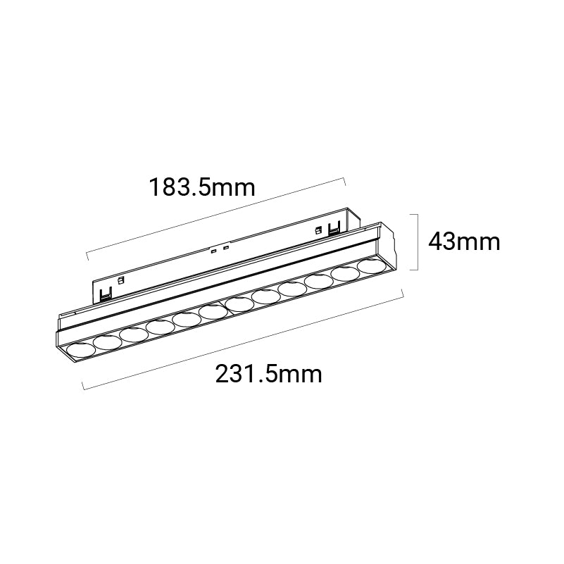 Archilight Grid 231 Black Tracklight Light 20W - PHOTO 3