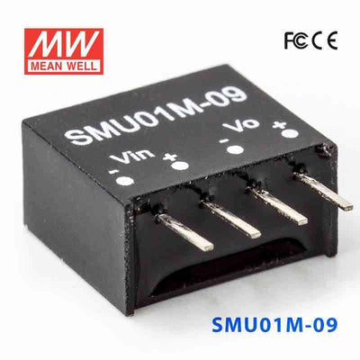 Mean Well SMU01M-09 DC-DC Converter - 1W - 10.8~13.2V in 9V out 110mA